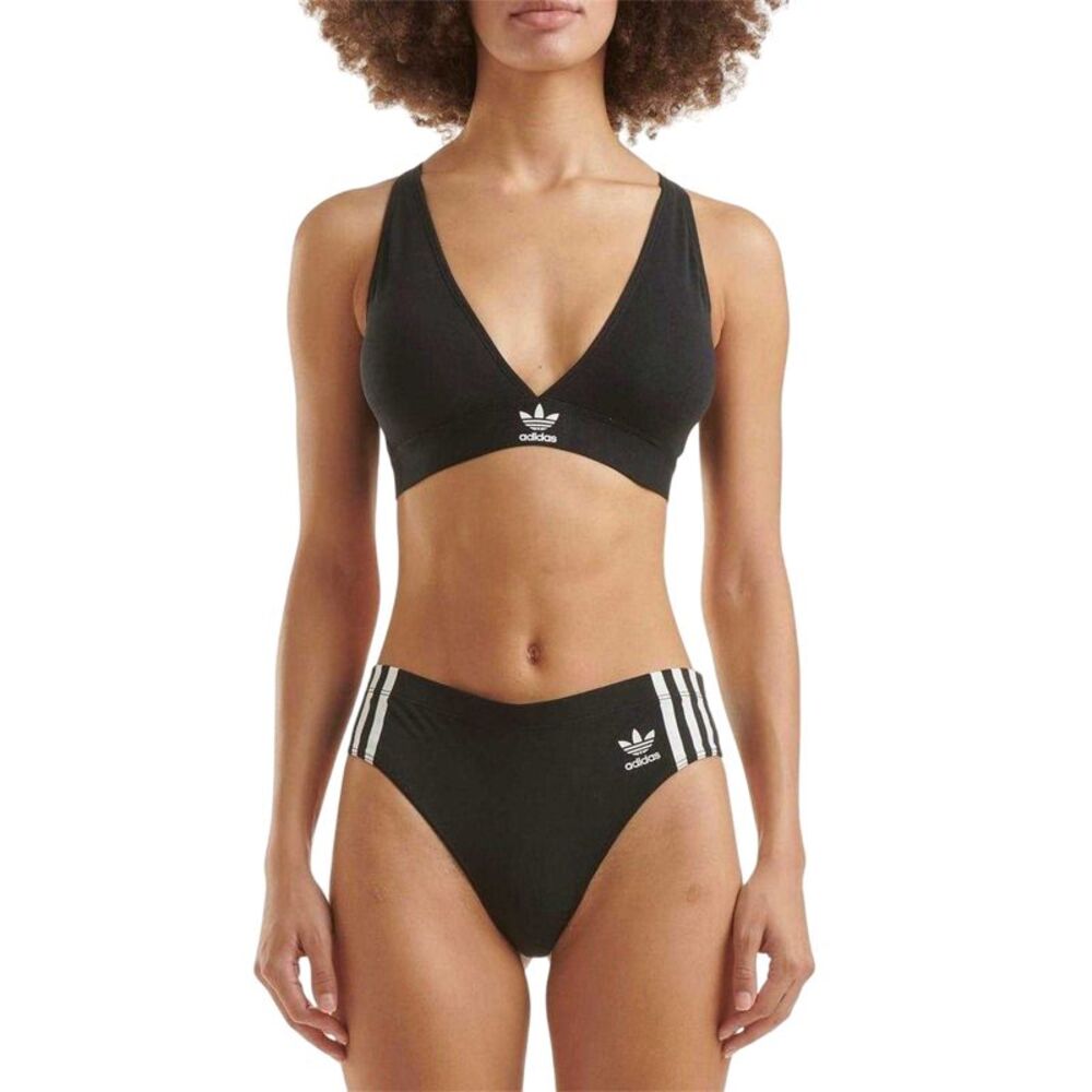 Adidas Womens/Ladies Cotton Blend Comfort Bra / Black